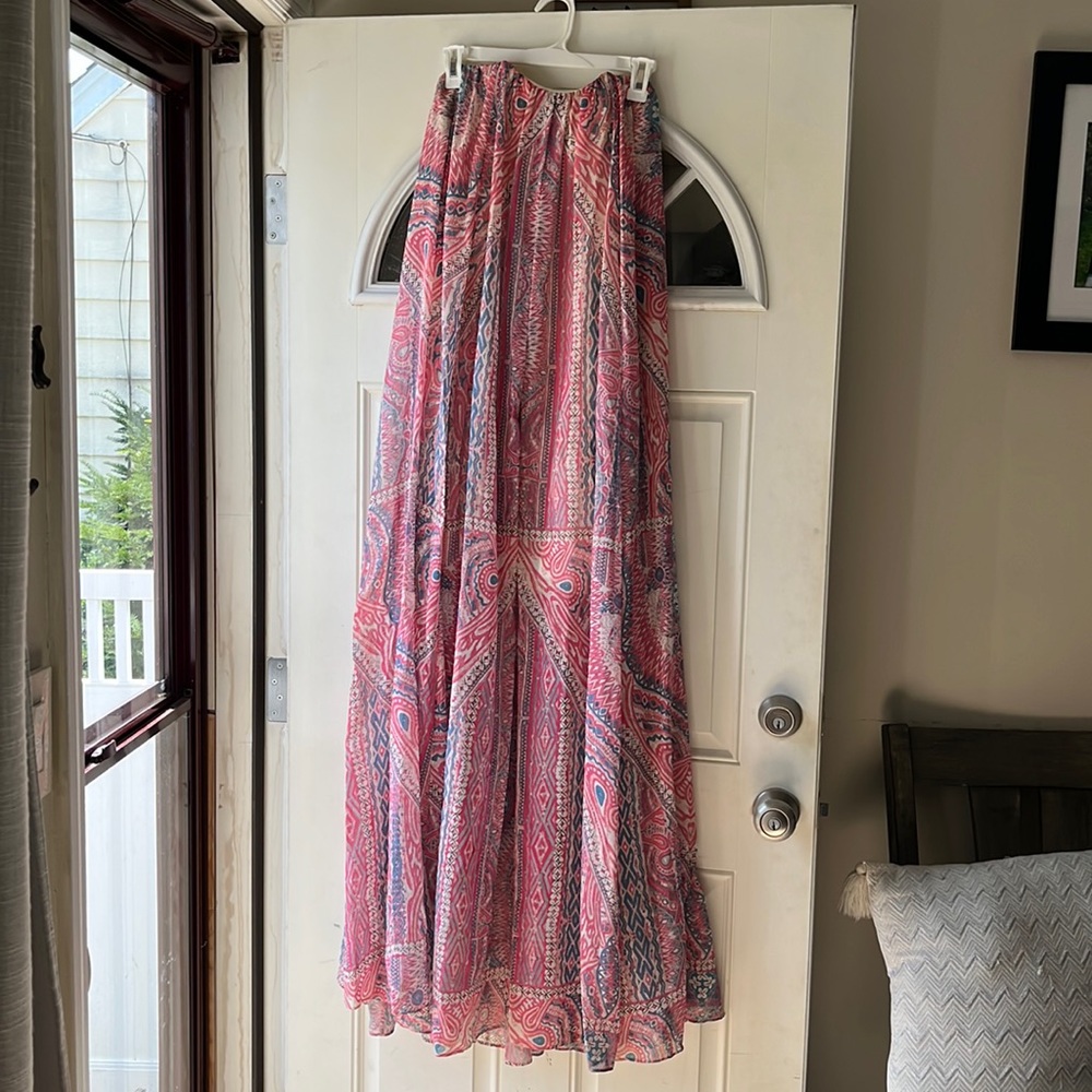 Sweeeheart maxi dress with removable belt